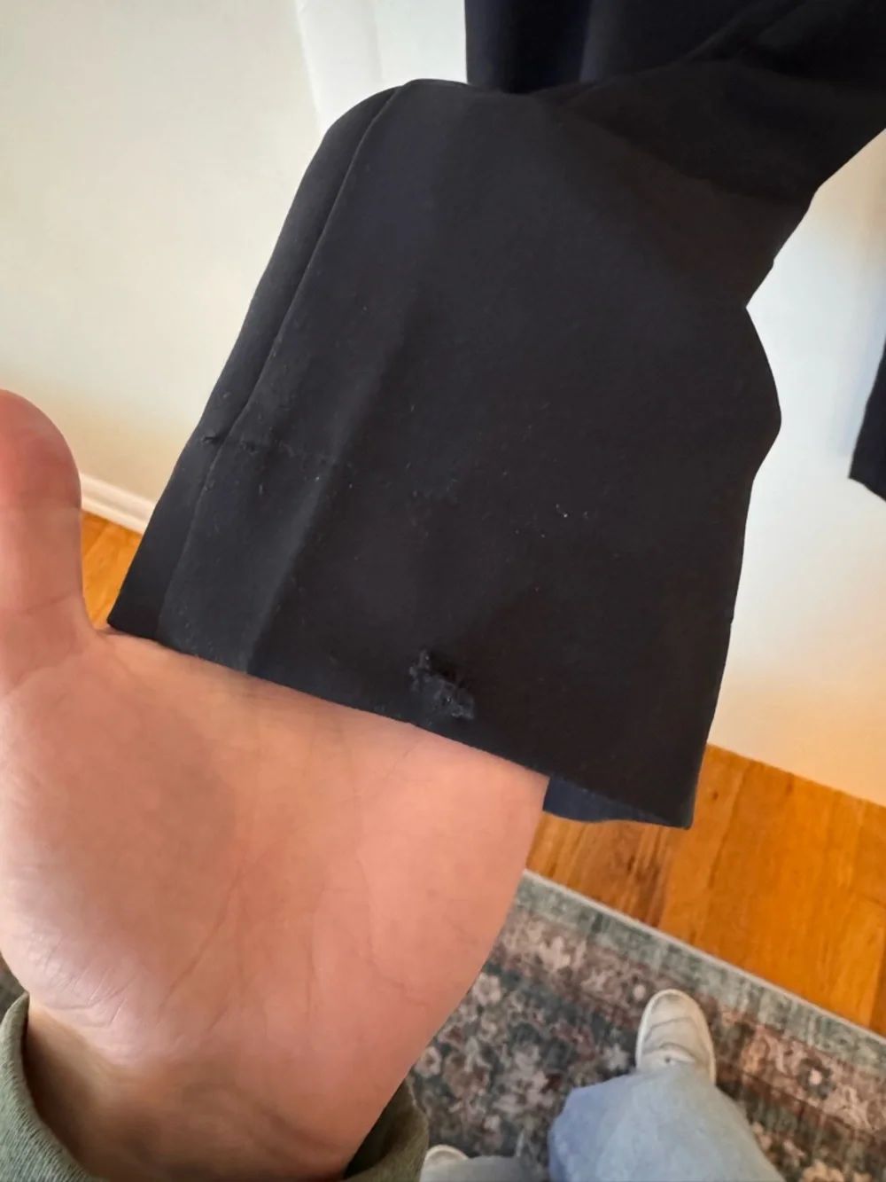 Beyond Yoga Black Wide-Leg Pull-On Trousers - Picture 3 of 4